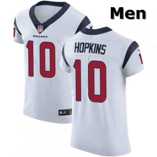 Men Nike Houston Texans 10 DeAndre Hopkins White Vapor Untouchable Elite Player NFL Jersey
